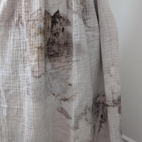 Eco dyed maxi skirt botanical print - Picture 4 of 4